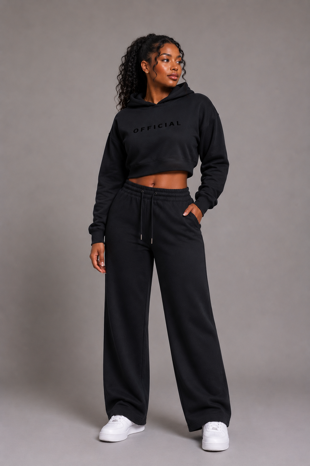 Women's OFFICIAL Cropped Hoodie
