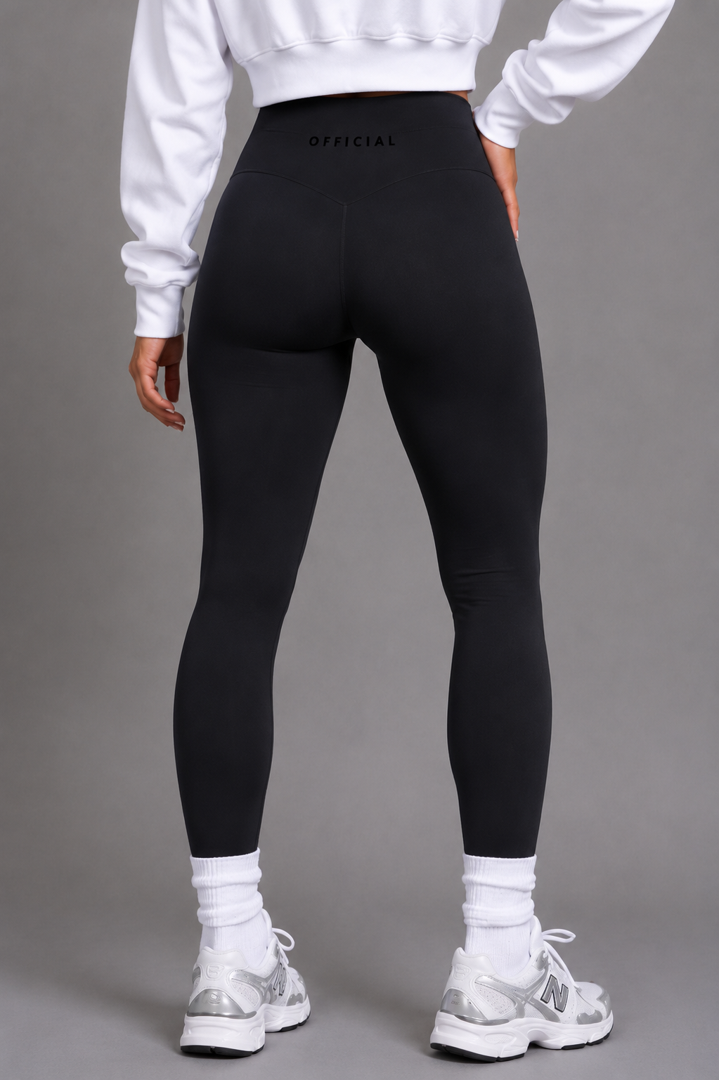 Women's OFFICIAL Blk/Blk High-Waisted Yoga Leggings