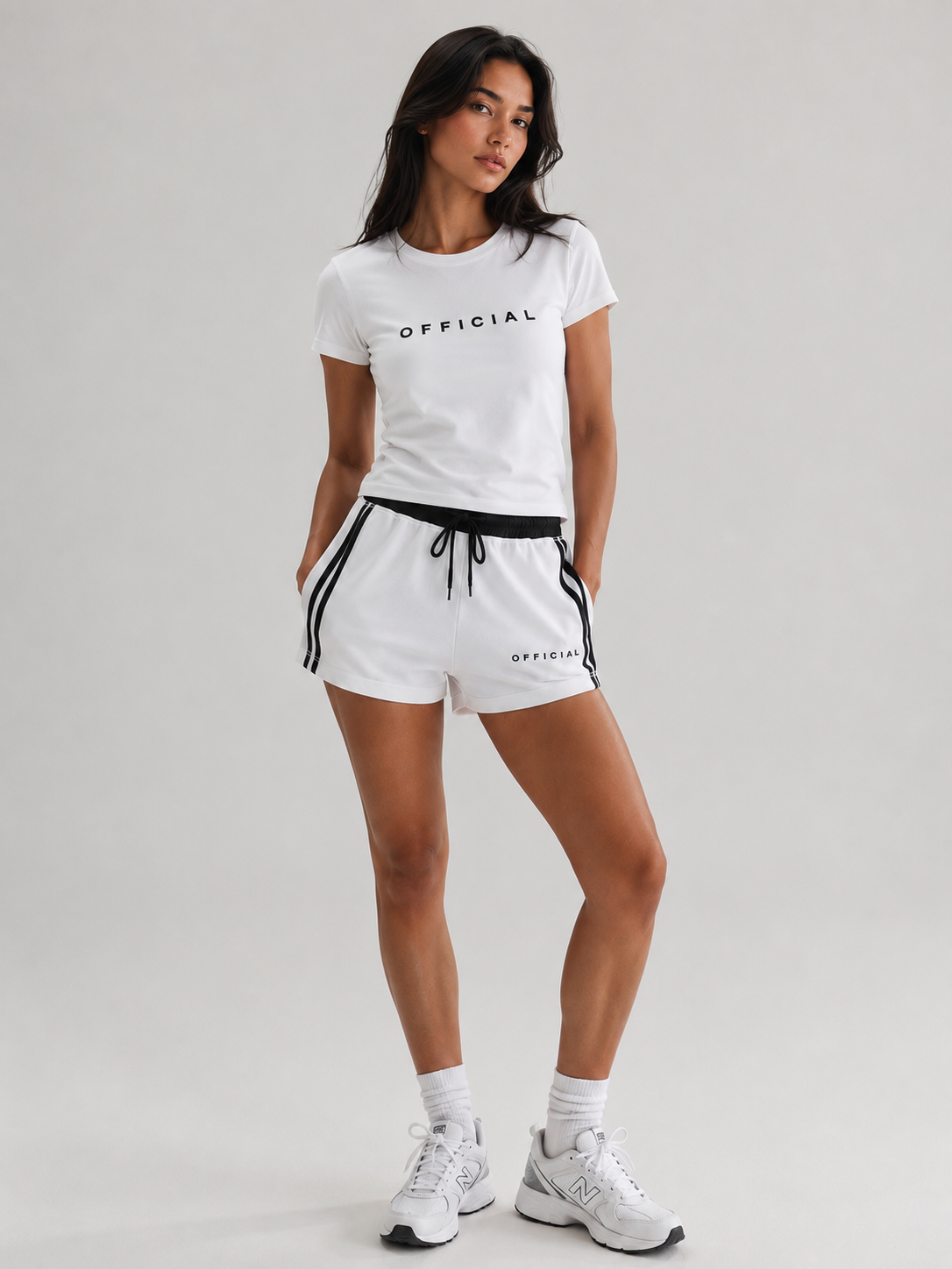 Women's OFFICIAL Contrast Stripe Track Shorts