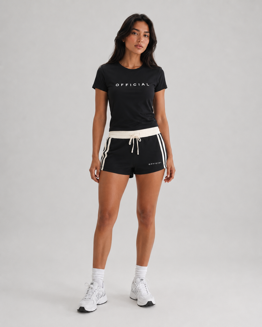 Women's OFFICIAL Contrast Stripe Track Shorts