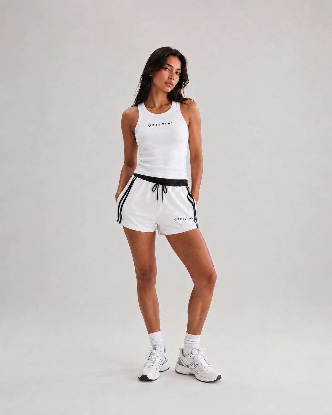 Women's OFFICIAL Snow Washed Tank Top Wht