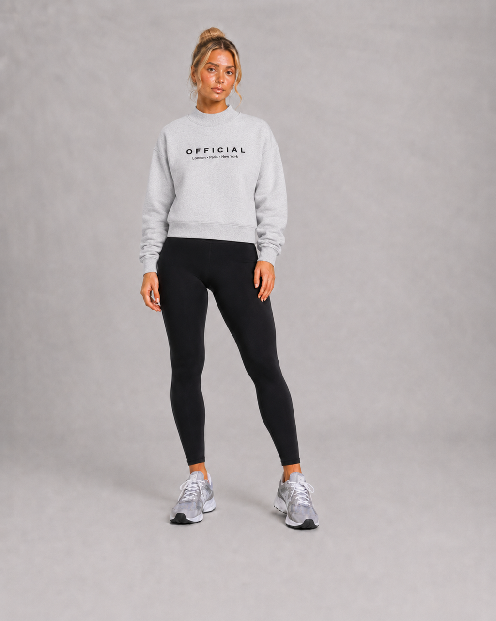 Women's OFFICIAL Fleece Mock-Neck Crew Sweatshirt