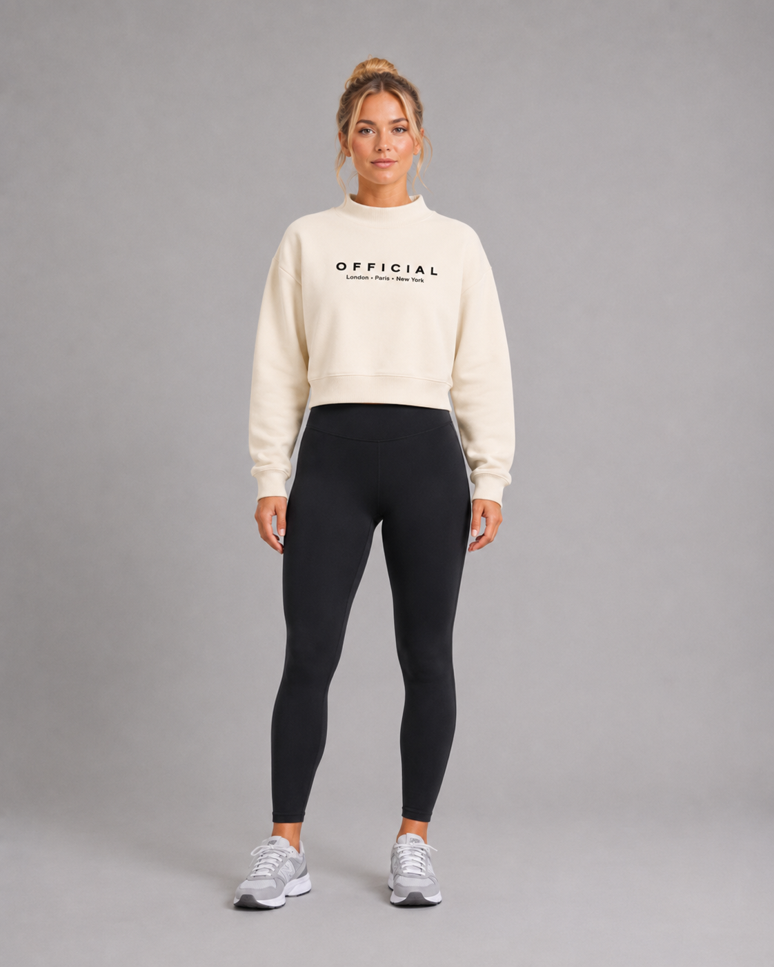 Women's OFFICIAL Fleece Mock-Neck Crew Sweatshirt