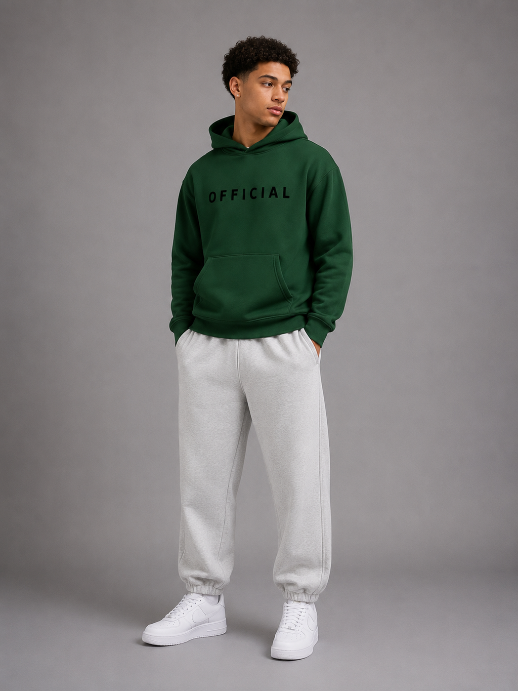 OFFICIAL Teens Hoodie Blackish Green