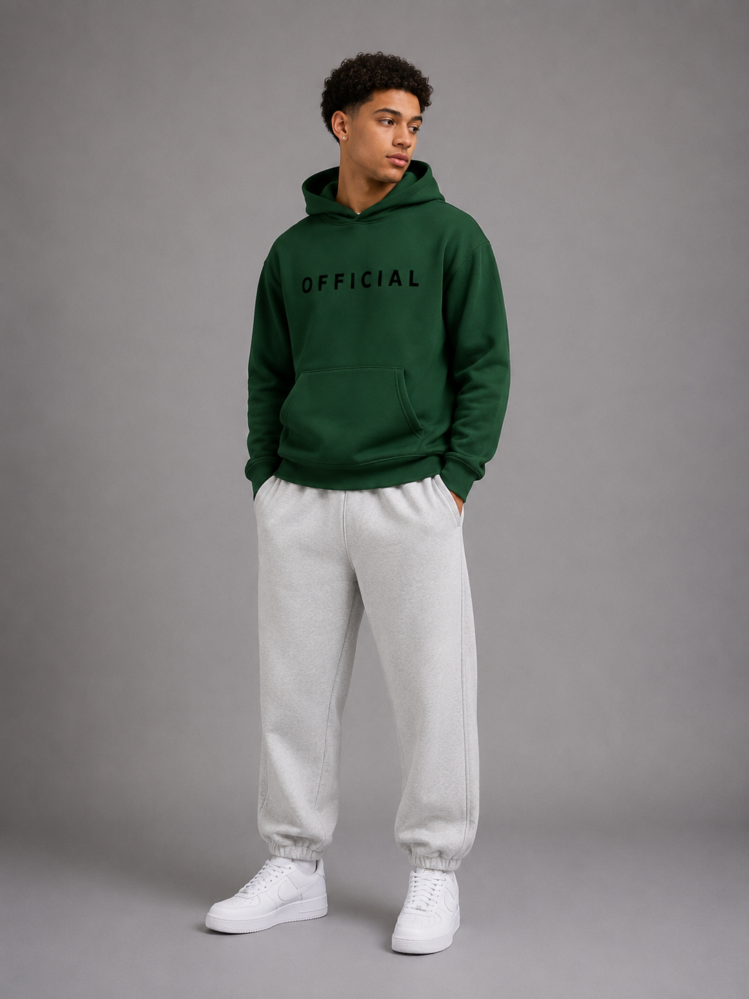 OFFICIAL Teens Hoodie Blackish Green