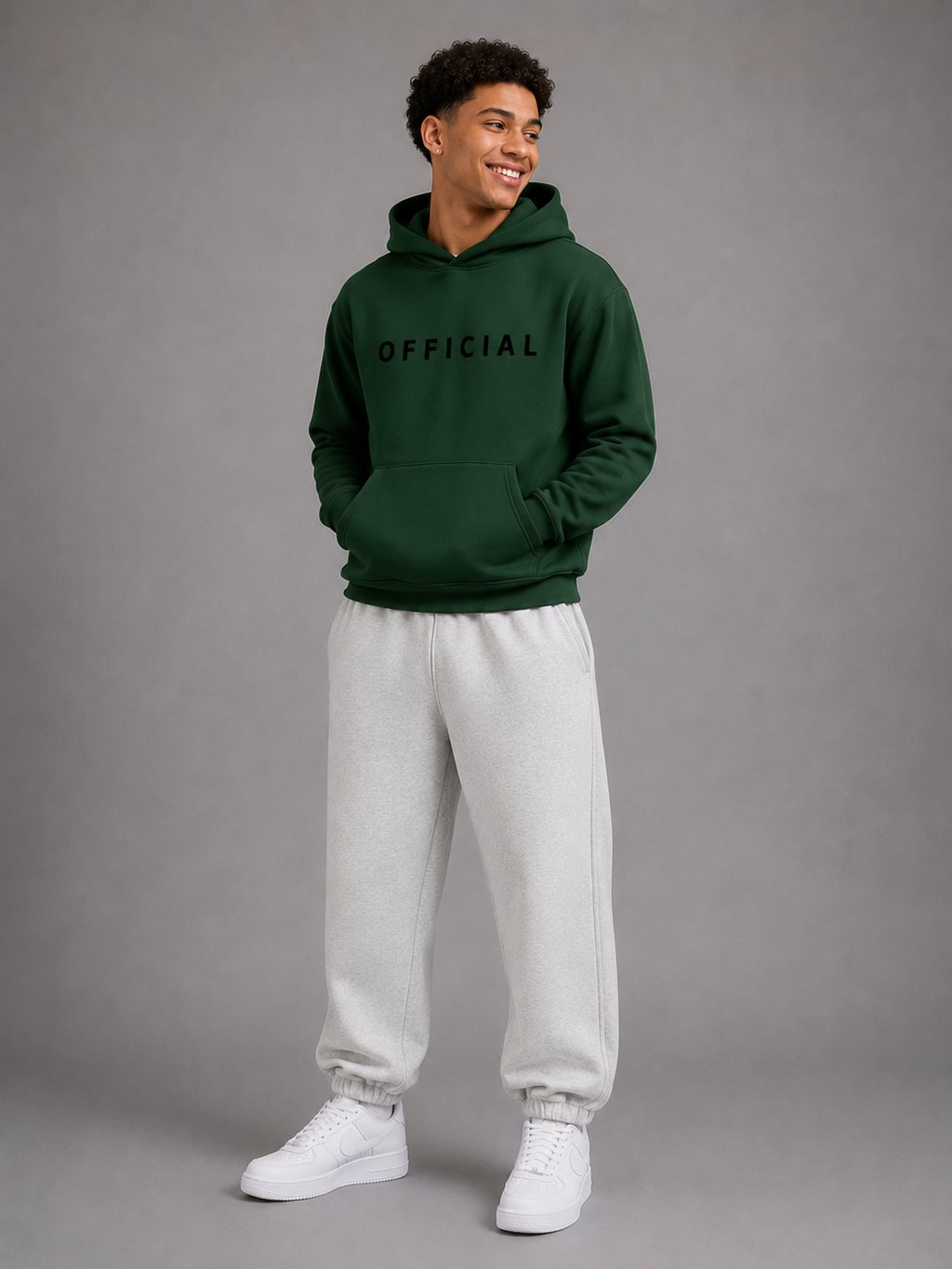 OFFICIAL Teens Hoodie Blackish Green