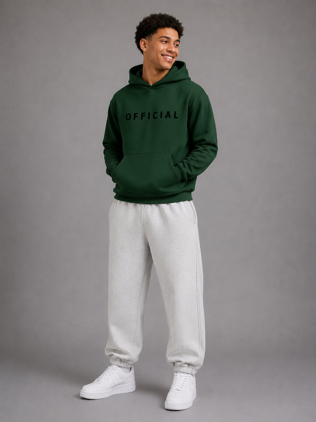 OFFICIAL Teens Hoodie Blackish Green
