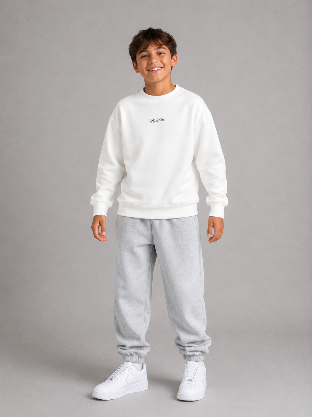 Papa & Me Fleece Kids Crewneck Sweatshirt