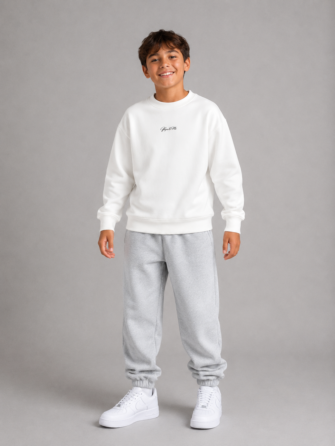 Papa & Me Fleece Kids Crewneck Sweatshirt