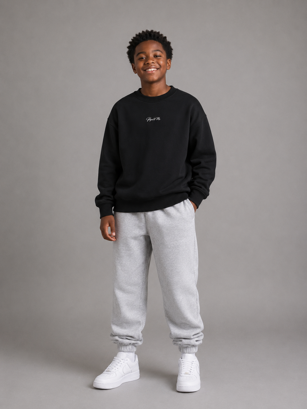 Papa & Me Fleece Kids Crewneck Sweatshirt