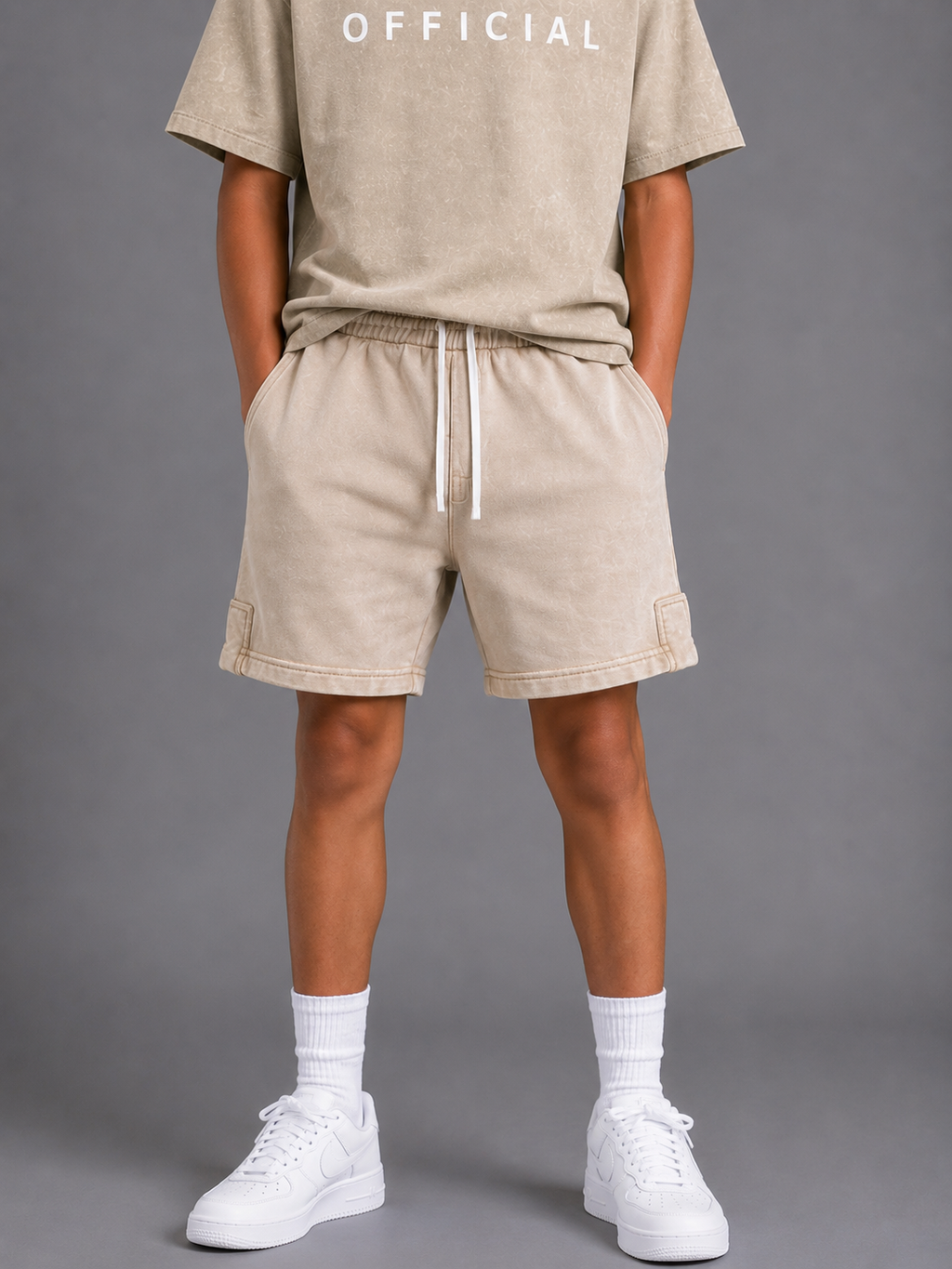 Snow Washed Kids Shorts