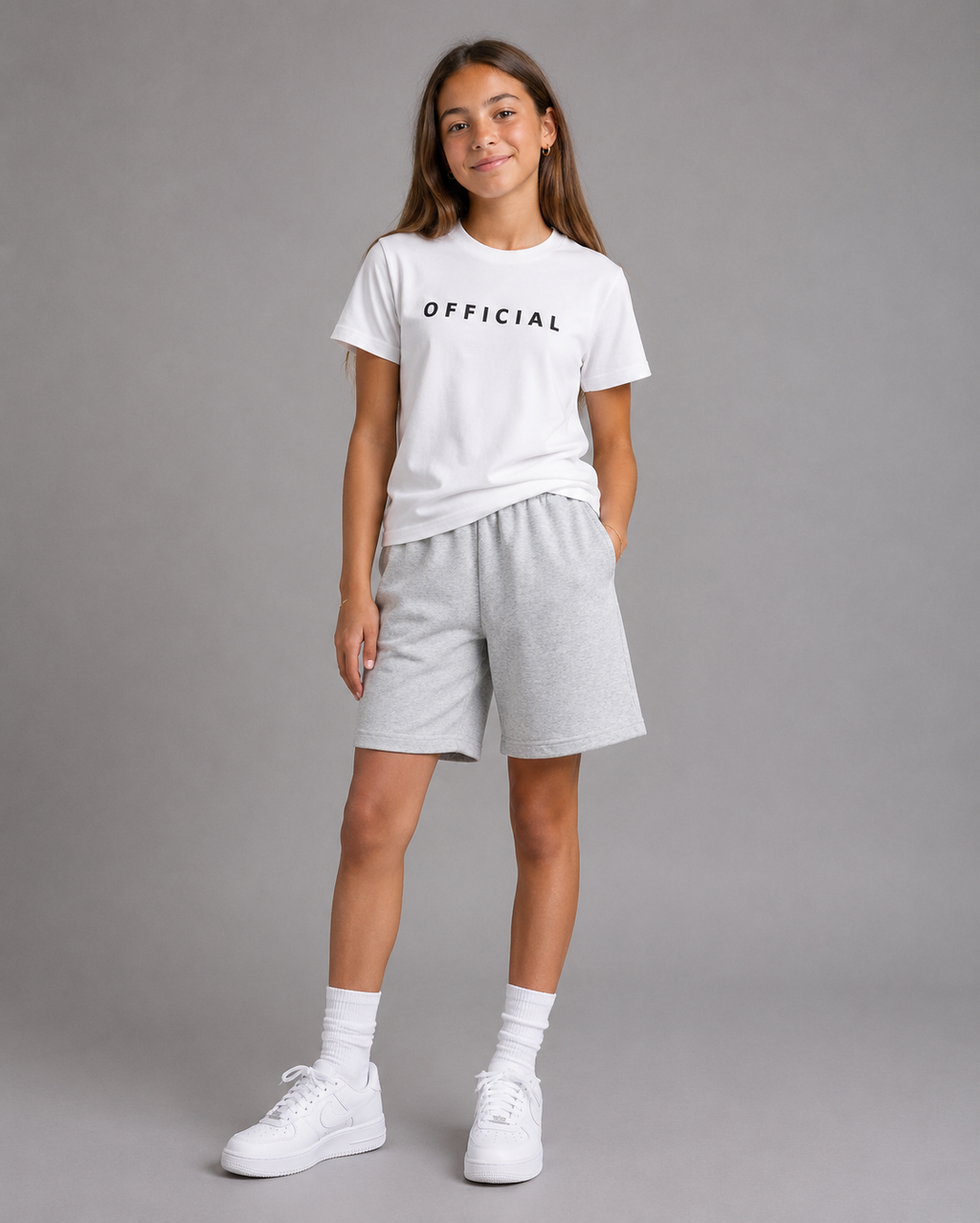 OFFICIAL Teens Essential Tee White