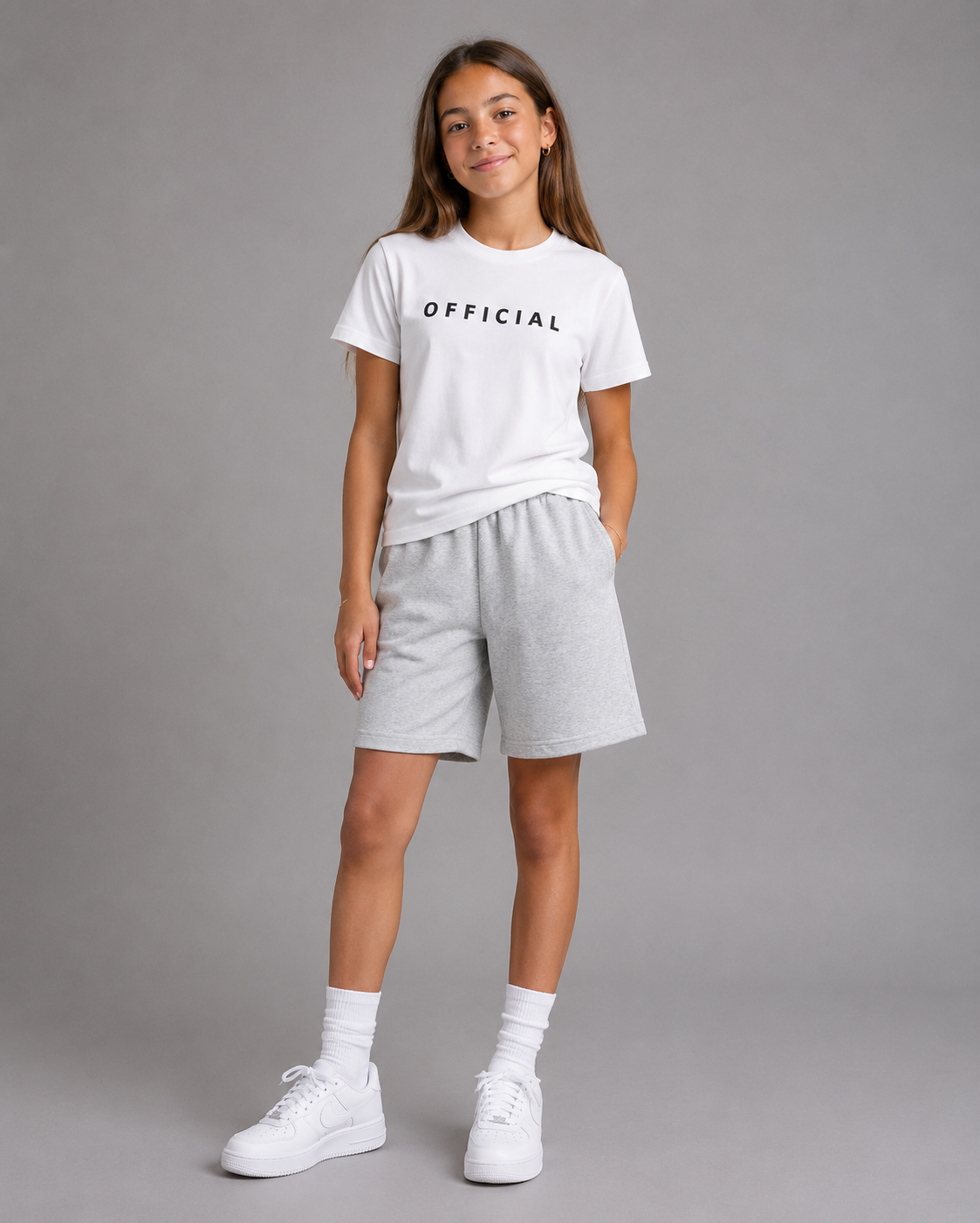 OFFICIAL Teens Essential Tee White