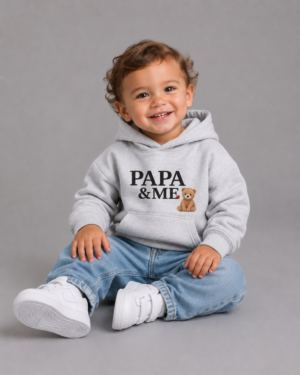 Papa & Me Toddler Hoodie — Teddy Bear Hoodie