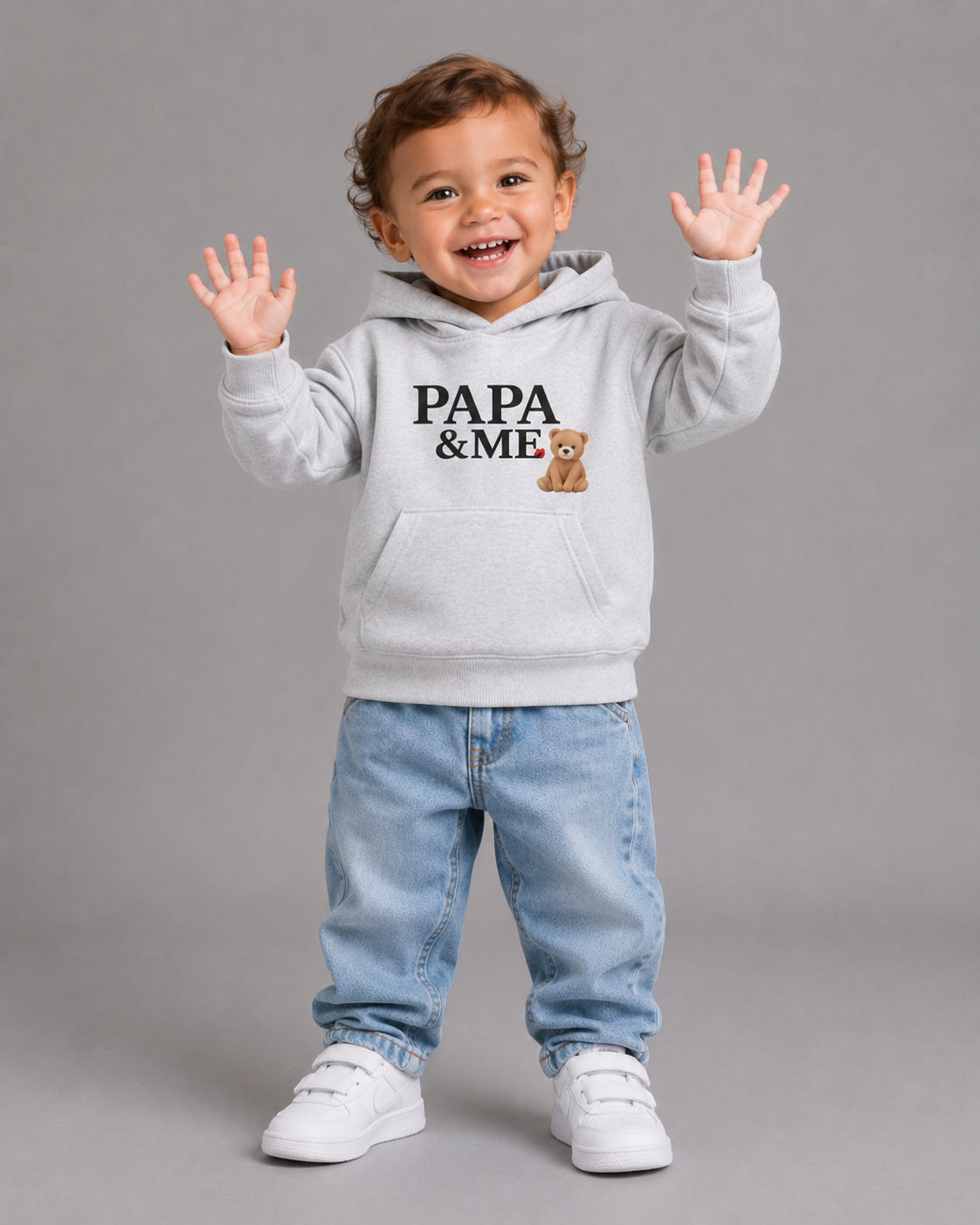 Papa & Me Toddler Hoodie — Teddy Bear Hoodie