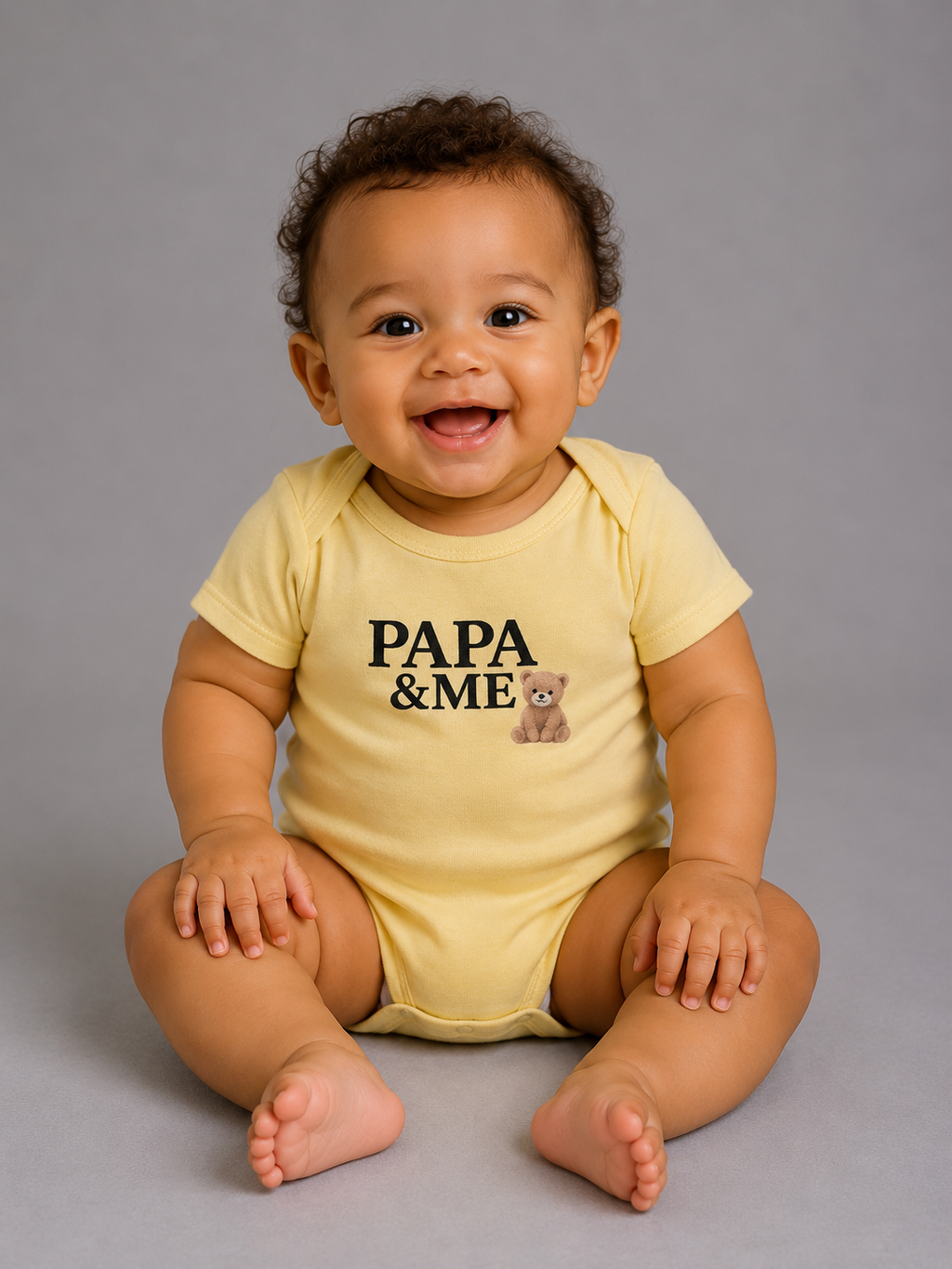 Papa & Me Baby Bodysuit — Teddy Bear Infant Onesie