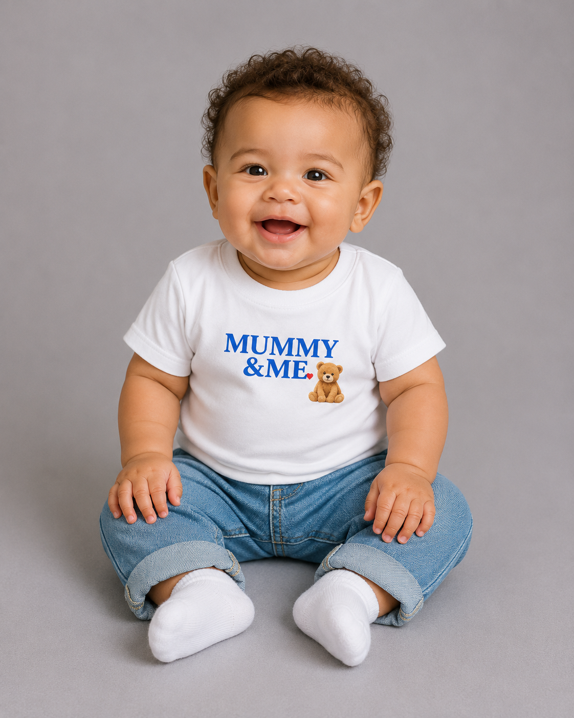 Mummy & Me Baby Tee — Teddy Bear Infant Jersey Shirt