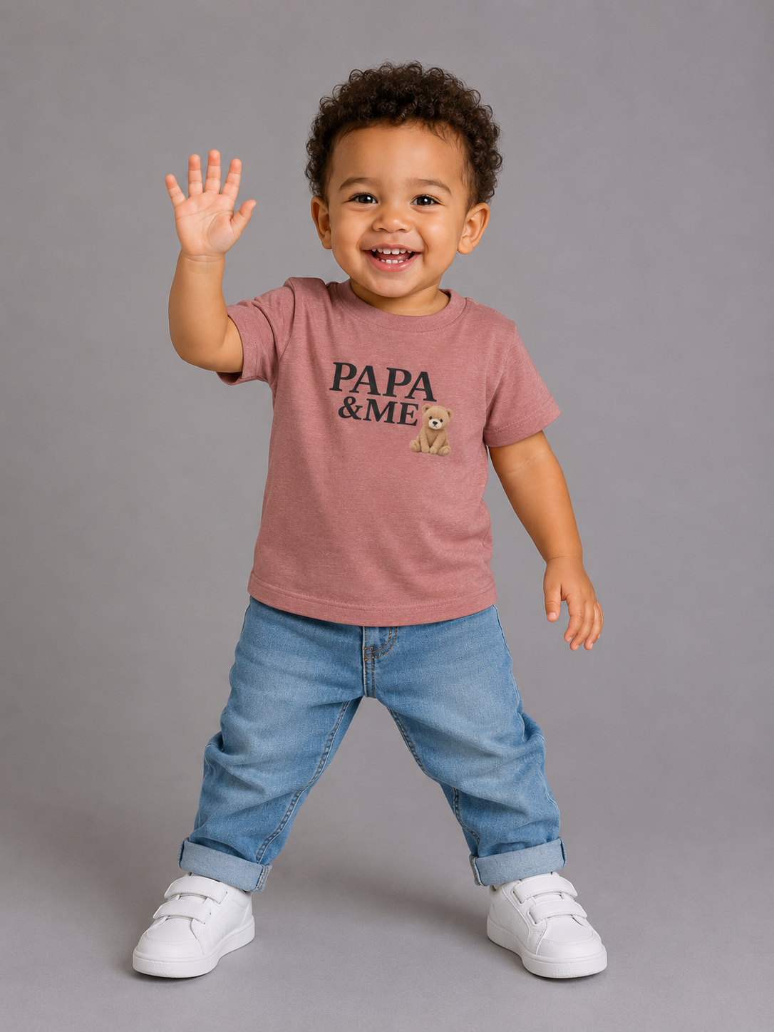 Papa & Me Toddler Tee — Teddy Bear Kids Shirt