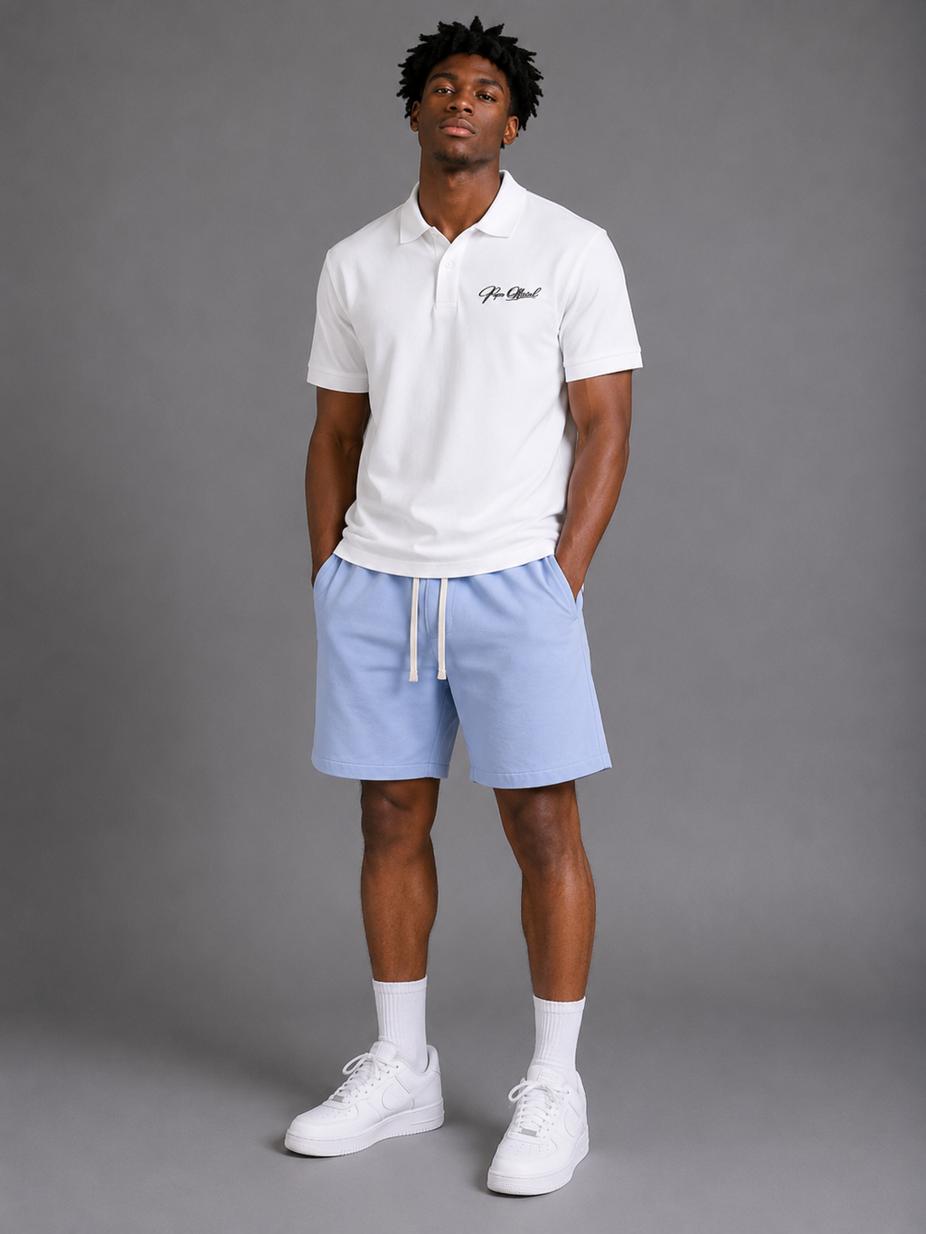Signature Drop Shoulder Short-Sleeve Polo