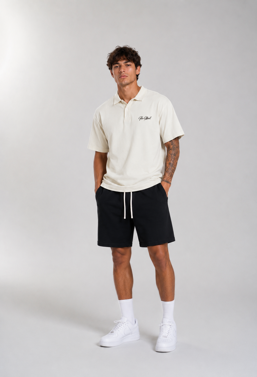 Signature Loose Cotton Short-Sleeve Polo Shirt