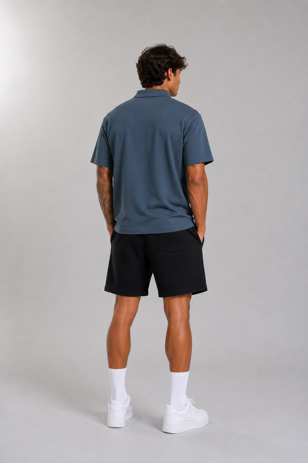 Signature Drop Shoulder Short-Sleeve Polo