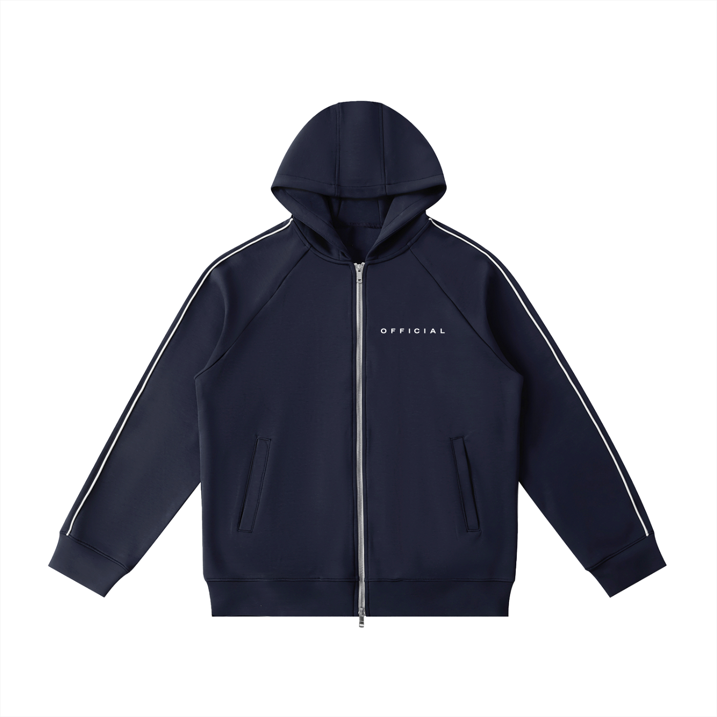 OFFICIAL Raglan Sleeve Zip Hoodie