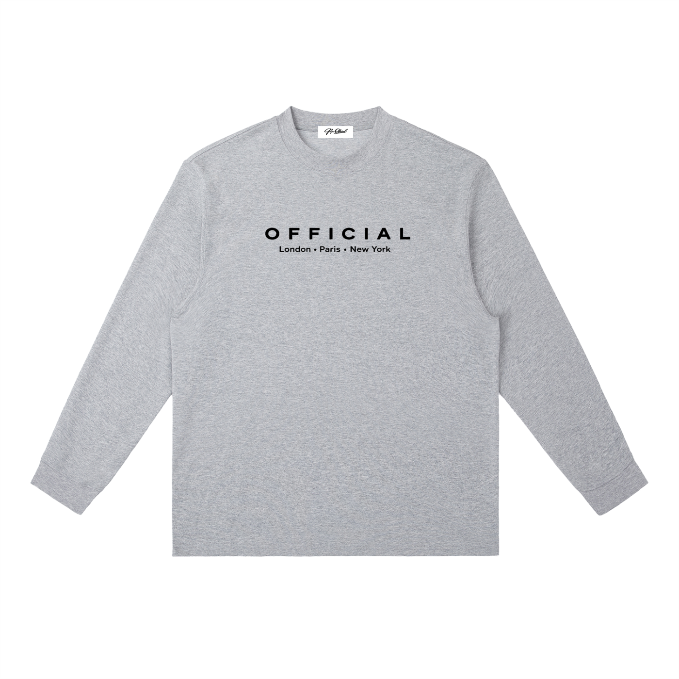 OFFICIAL Crewneck Long-Sleeve Tee Wht