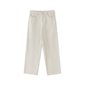 Premium Cotton Straight-Leg Pants