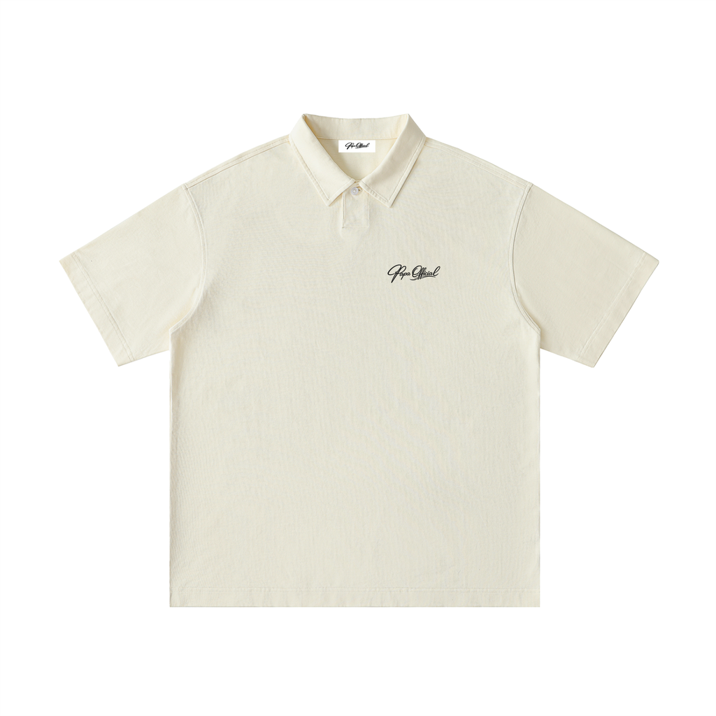Signature Loose Cotton Short-Sleeve Polo Shirt