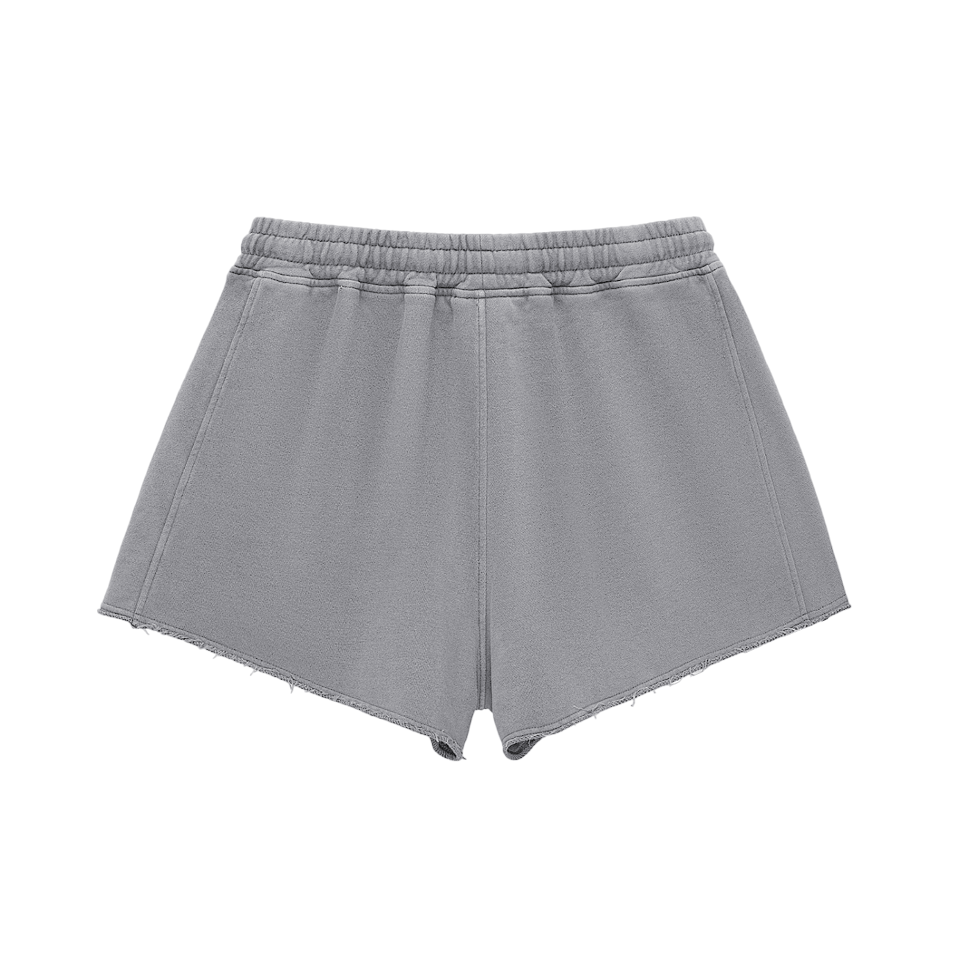 Women's Official Snow Washed Raw Edge Drawstring Shorts