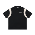 Signature Contrast Panel Cotton Polo Shirt